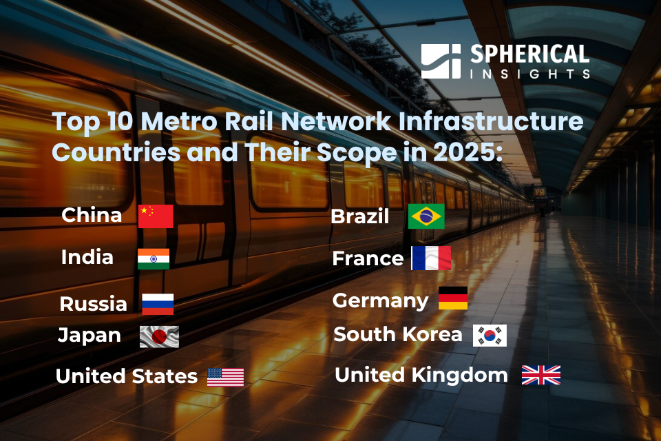 2025年の地下鉄網インフラ整備国トップ10とその範囲：統計的考察