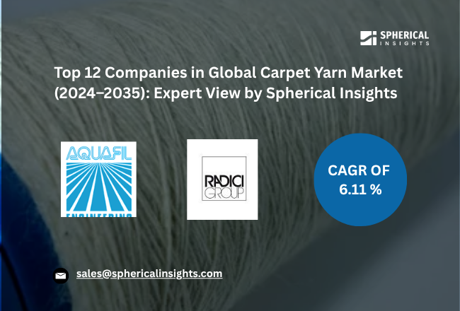 世界のカーペット用糸市場における主要企業トップ12（2024～2035年）：Spherical Insightsによる専門的見解