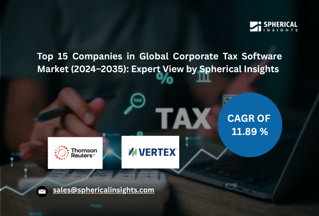 世界の法人税ソフトウェア市場におけるトップ15企業（2024年～2035年）：Spherical Insightsによる専門家の見解