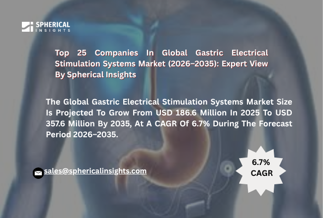 世界の胃電気刺激システム市場の上位25社（2026年から2035年）：Spherical Insightsによる専門家の見解