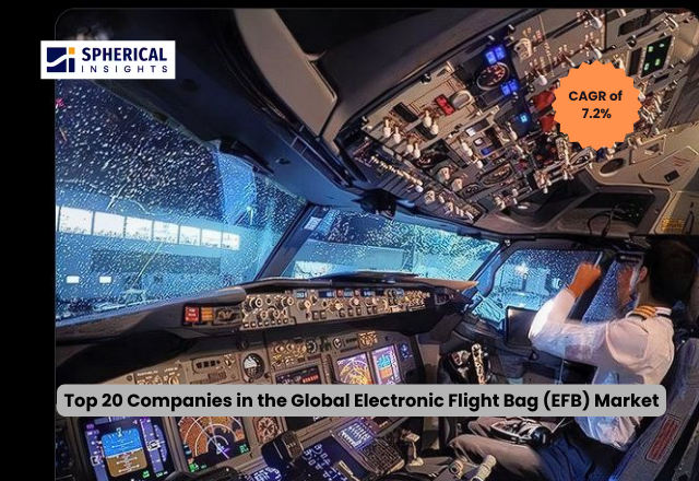 世界の電子フライトバッグ（EFB）市場における主要企業トップ20（2026年～2035年）：Spherical Insightsによる分析