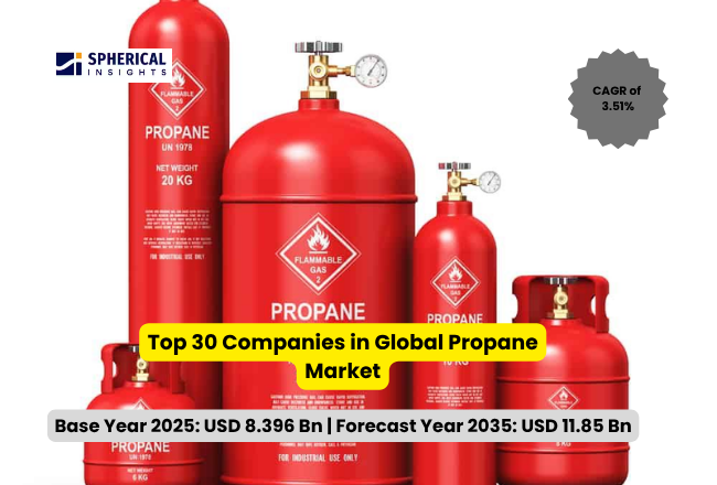 世界のプロパン市場における主要企業トップ30（2026年～2035年）：Spherical Insightsによる専門的見解