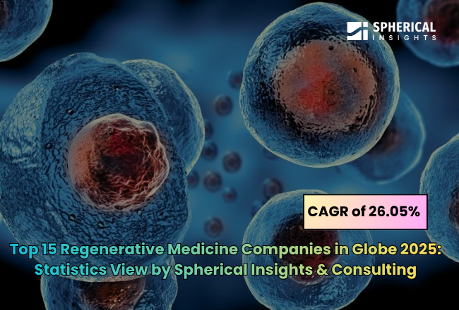 2025年 世界の再生医療企業トップ15：Spherical Insights & Consultingによる統計分析