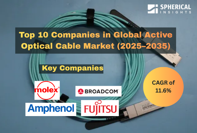 グローバル・アクティブ光ケーブル市場における上位10社（2025〜2035年）：競争分析・予測