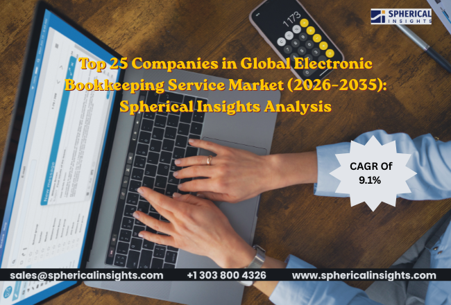 世界の電子簿記サービス市場における主要企業トップ25（2026年～2035年）：Spherical Insightsによる分析