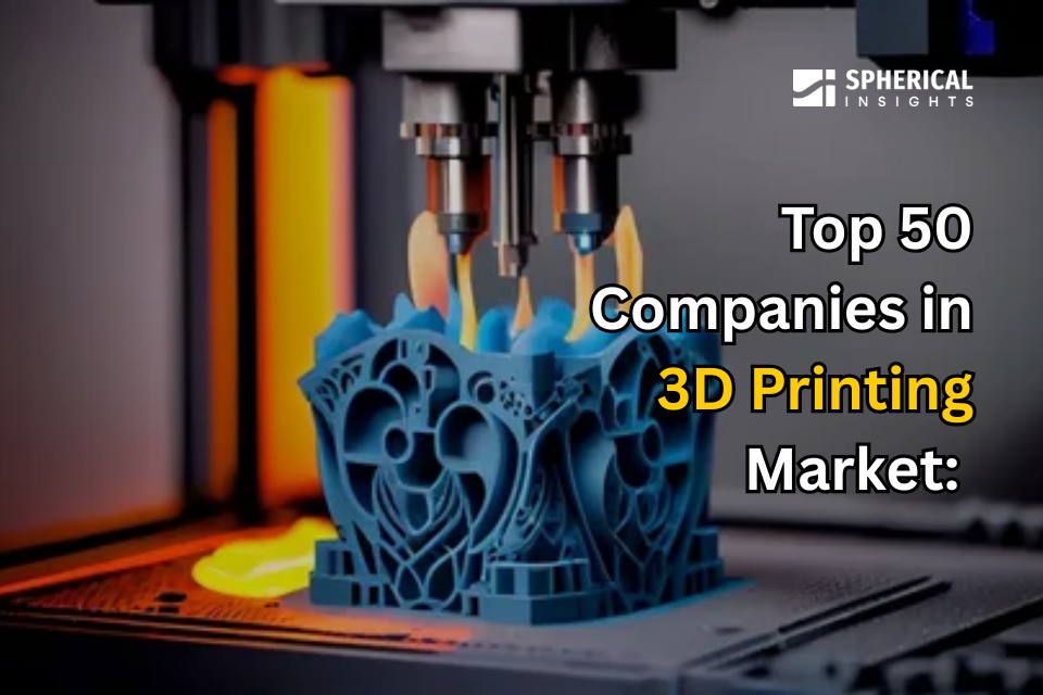 3Dプリンティング市場の主要企業トップ50：Spherical Insightsによる専門的見解